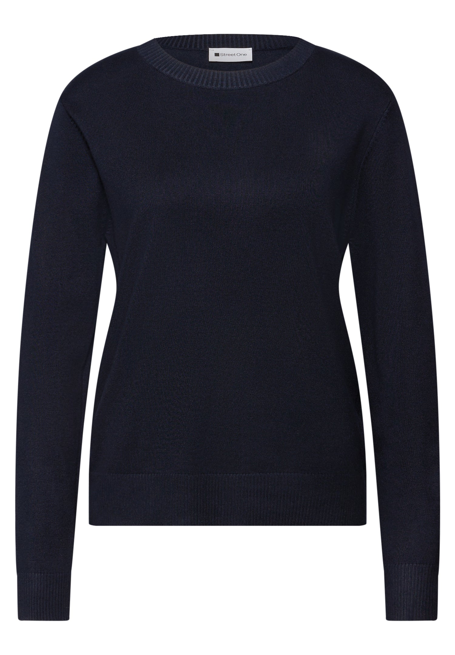 Street One Damen Feinstrickpullover Rundhals Langarm Must-Have