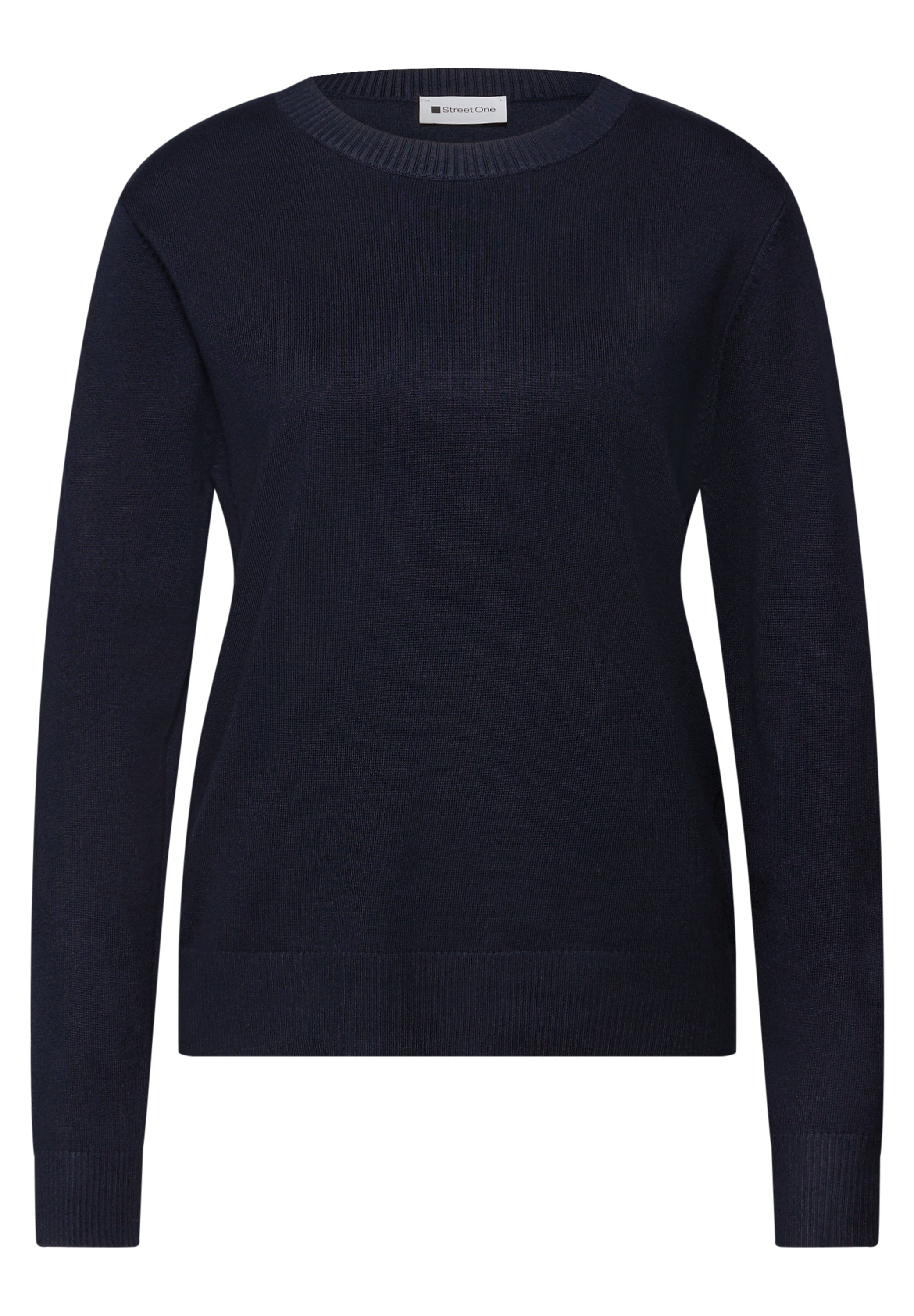 Street One Damen Feinstrickpullover Rundhals Langarm Must-Have