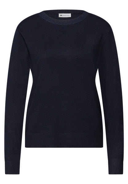 Street One Damen Feinstrickpullover Rundhals Langarm Must-Have