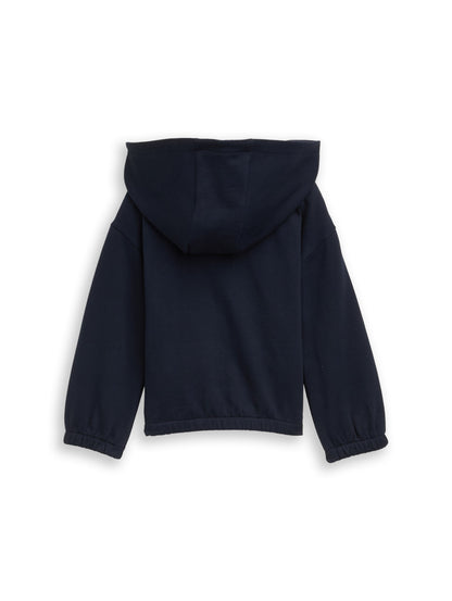 Tom Tailor Denim Kinder Hoodie Mädchen Sweatshirtjacke mit Taschen