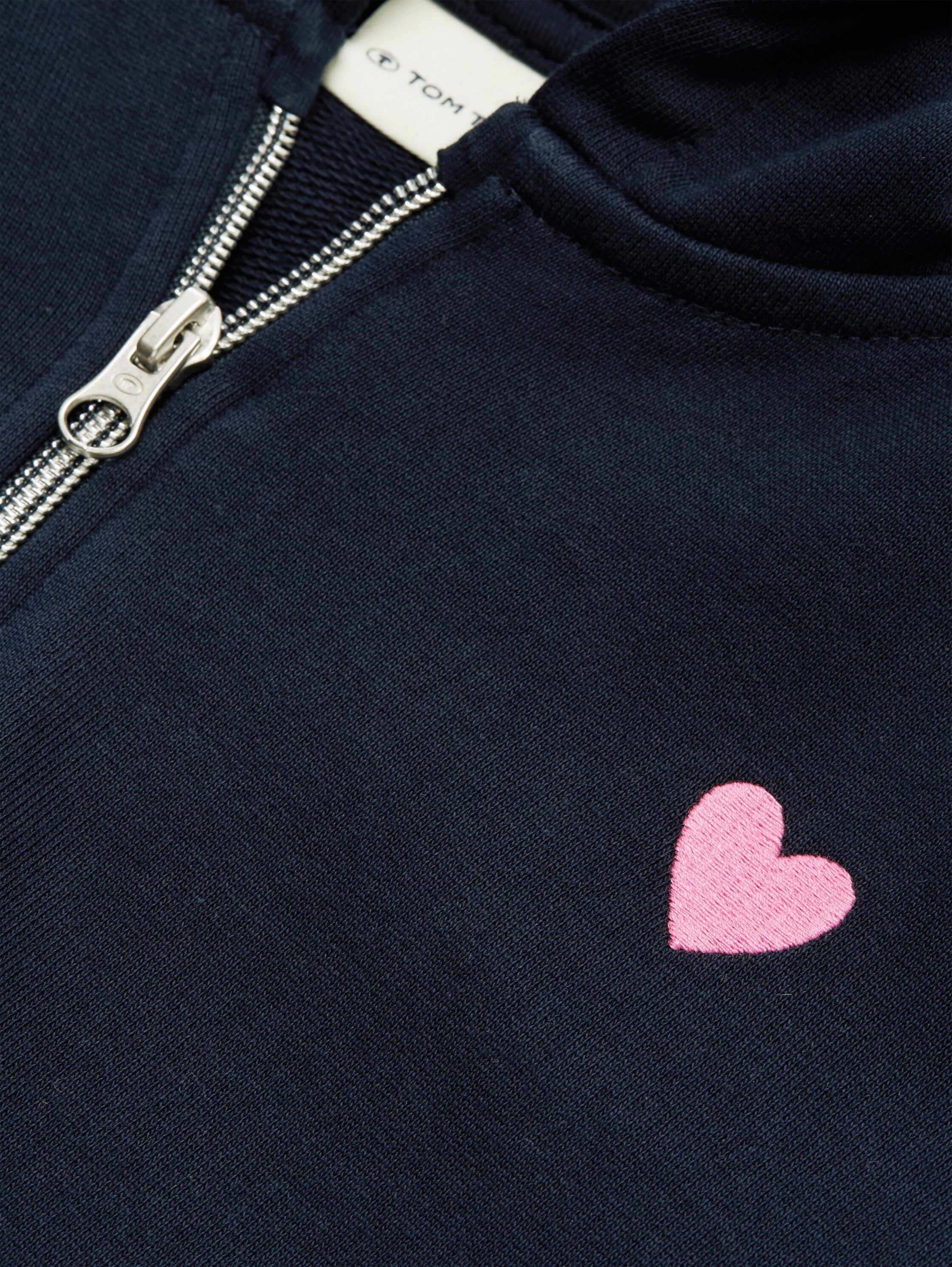Tom Tailor Denim Kinder Hoodie Mädchen Sweatshirtjacke mit Taschen
