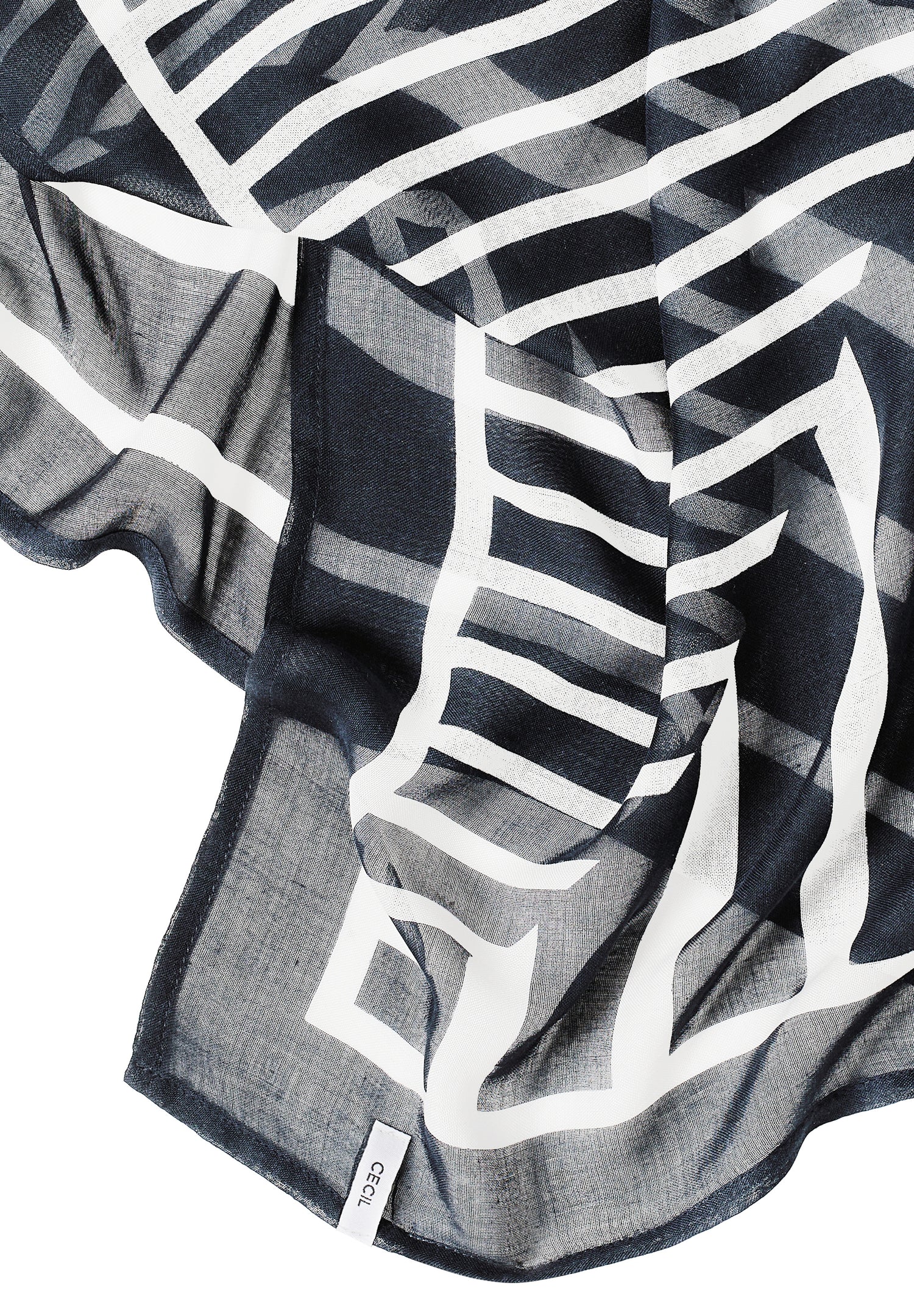 CECIL Damen Bandana Casual Leicht und luftig 100% Modal