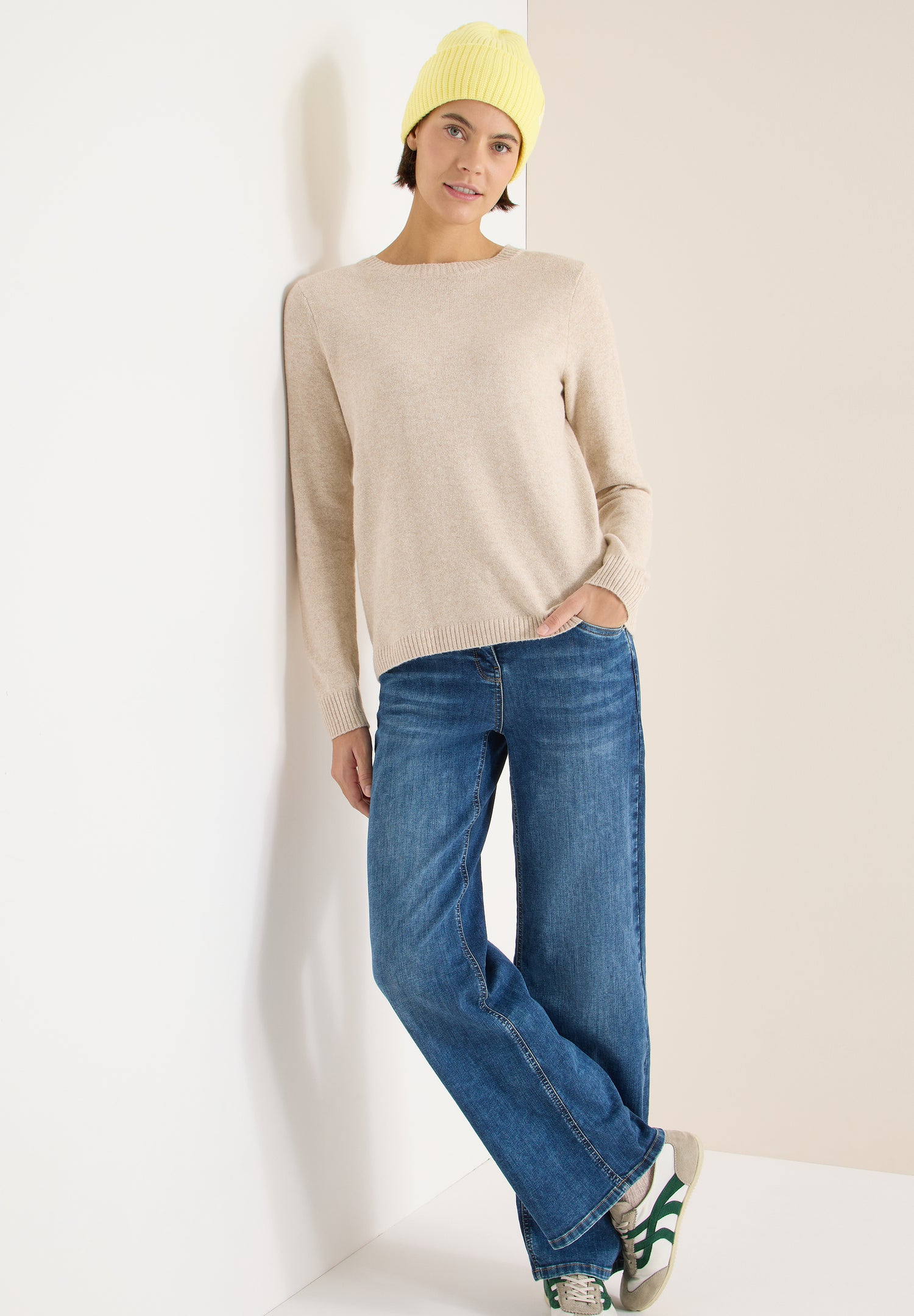 CECIL Damen Beanie Strickmütze Casual Angenehmer Tragekomfort