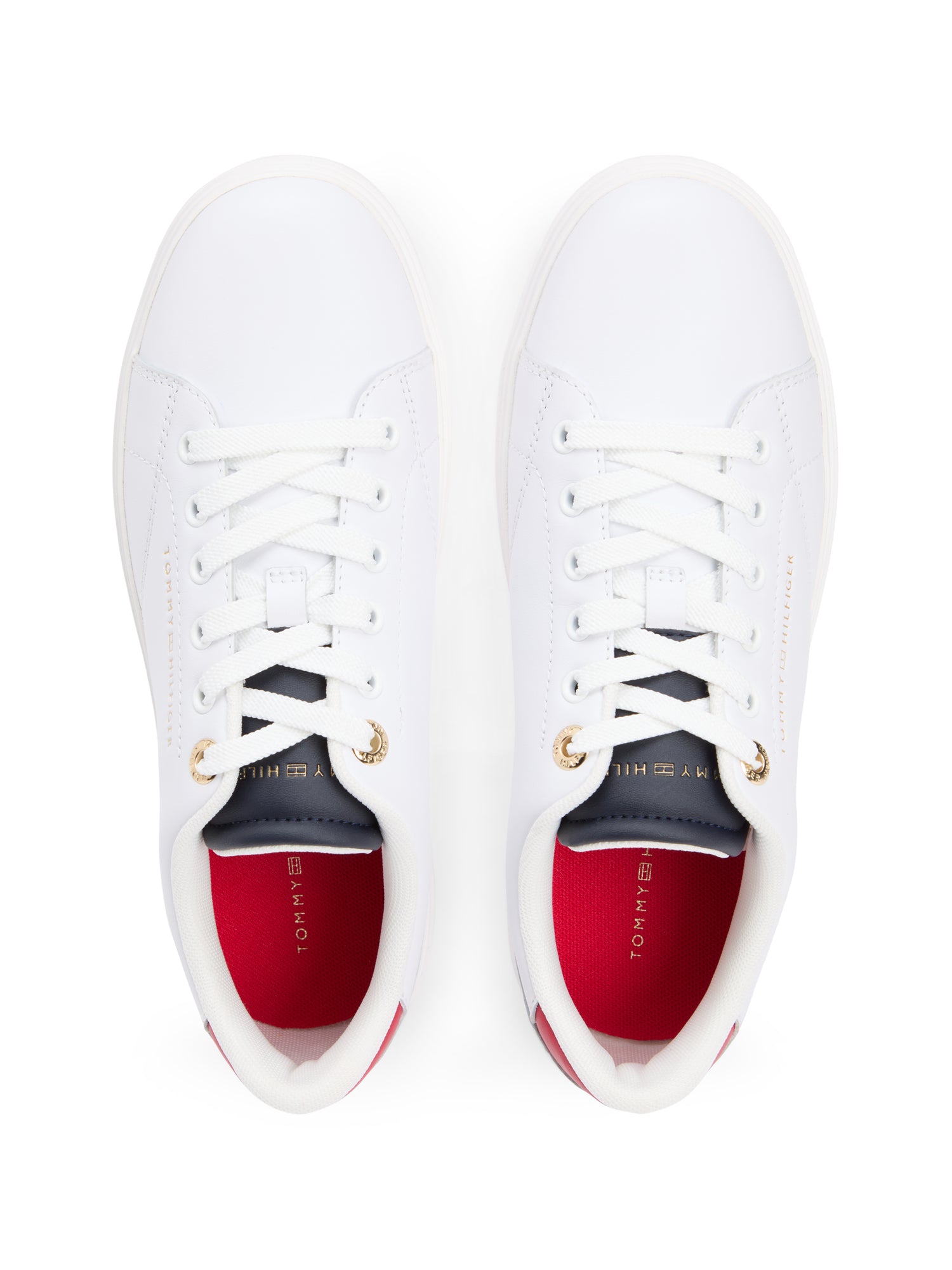 TOMMY HILFIGER Cow Embossed Grain Leather Herren Sneaker Vietnam