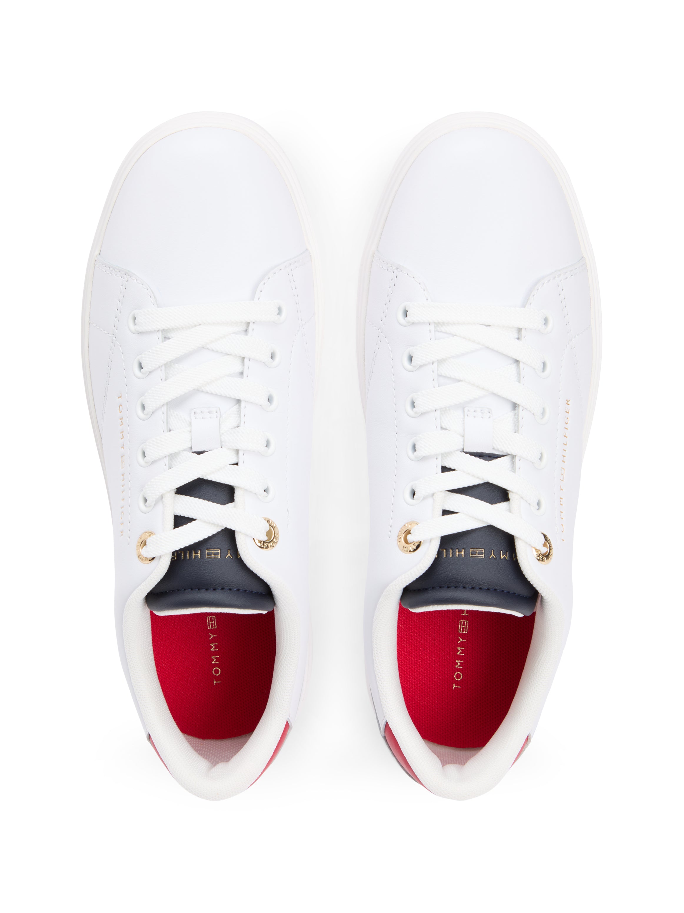 TOMMY HILFIGER Cow Embossed Grain Leather Herren Sneaker Vietnam
