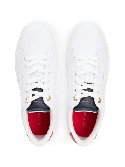 TOMMY HILFIGER Cow Embossed Grain Leather Herren Sneaker Vietnam