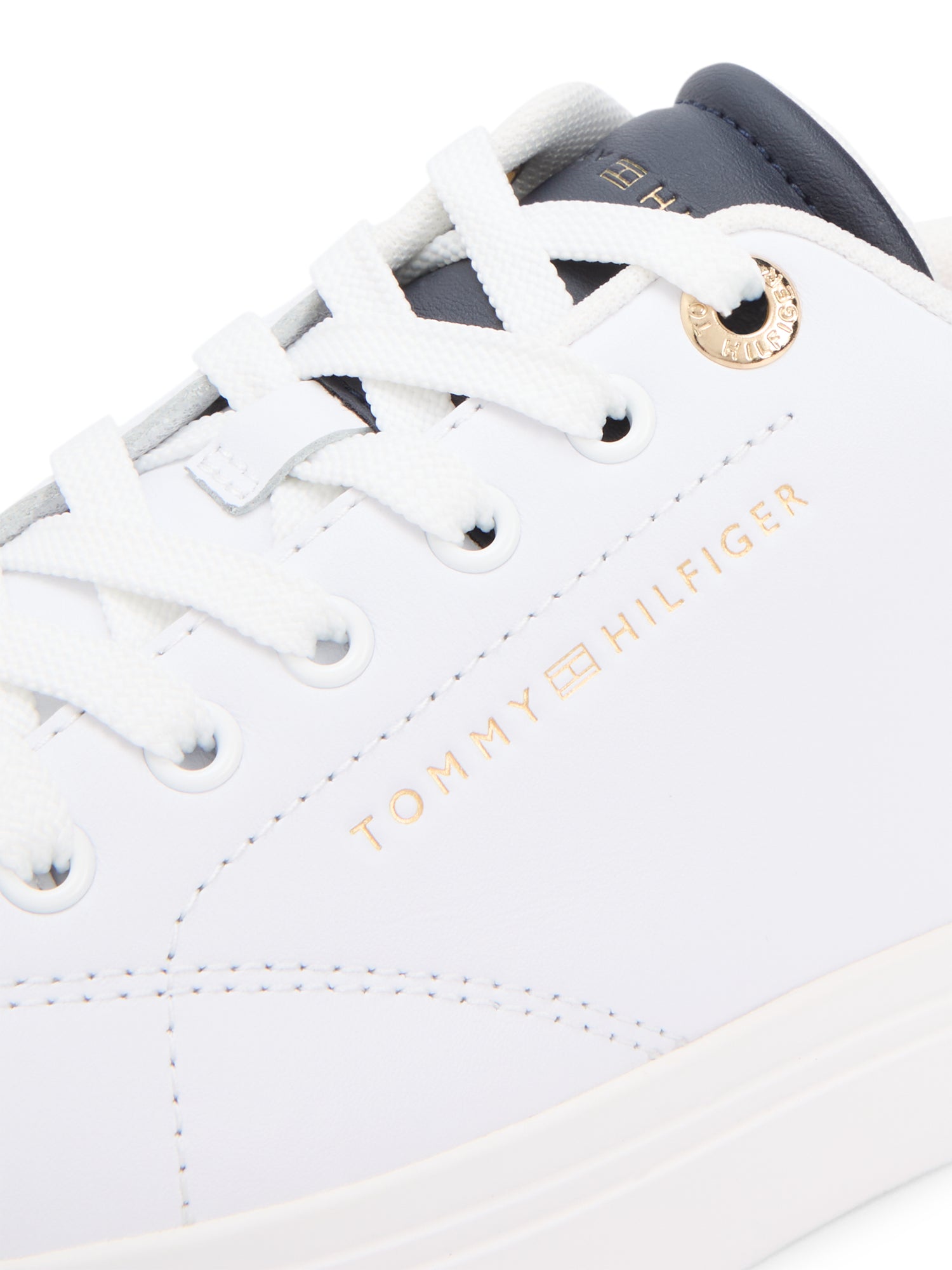 TOMMY HILFIGER Cow Embossed Grain Leather Herren Sneaker Vietnam