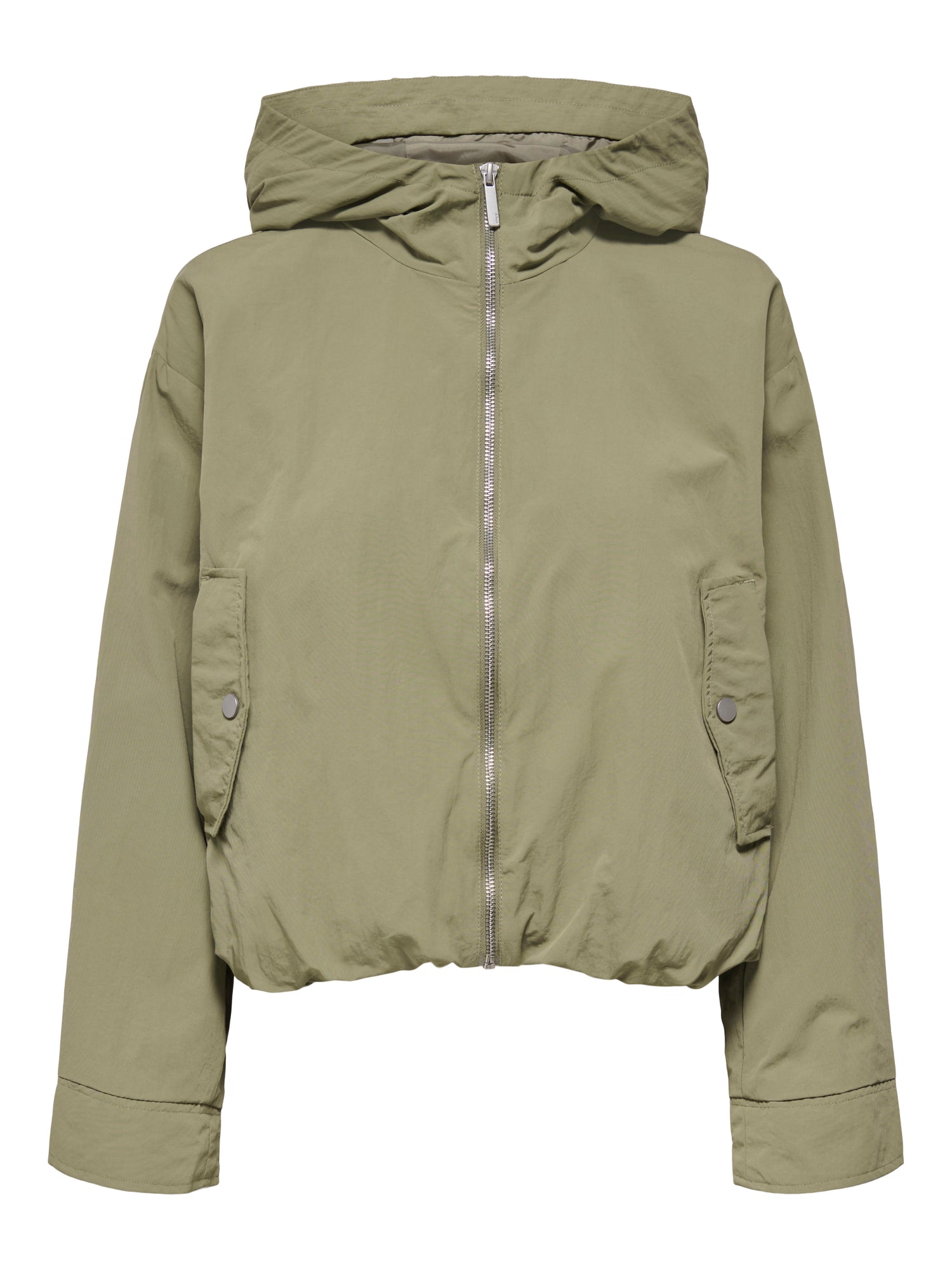 ONLY Damen Jacke mit Kapuze Langarm Reißverschluss aus Nylon