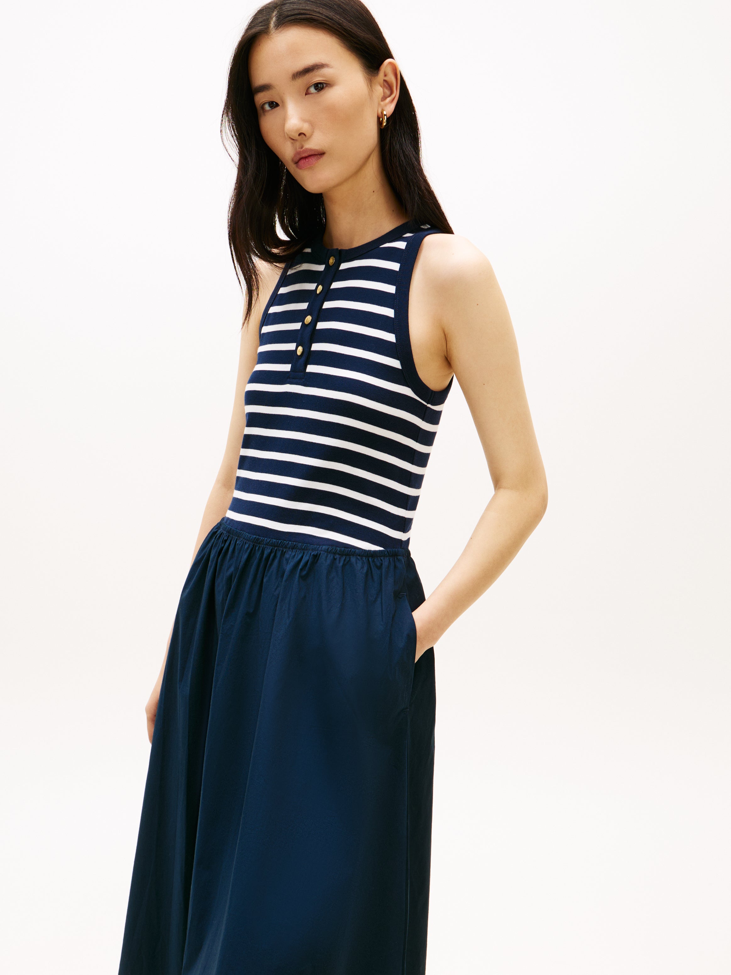 TOMMY HILFIGER Sportswear Division Damen T-Shirt Stretch Baumwolle