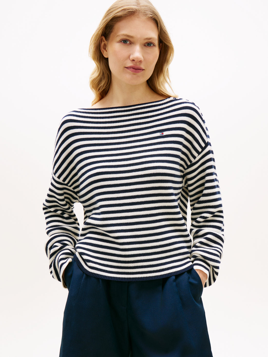 TOMMY HILFIGER Sportswear Division Damen T-Shirt Oversized Baumwolle