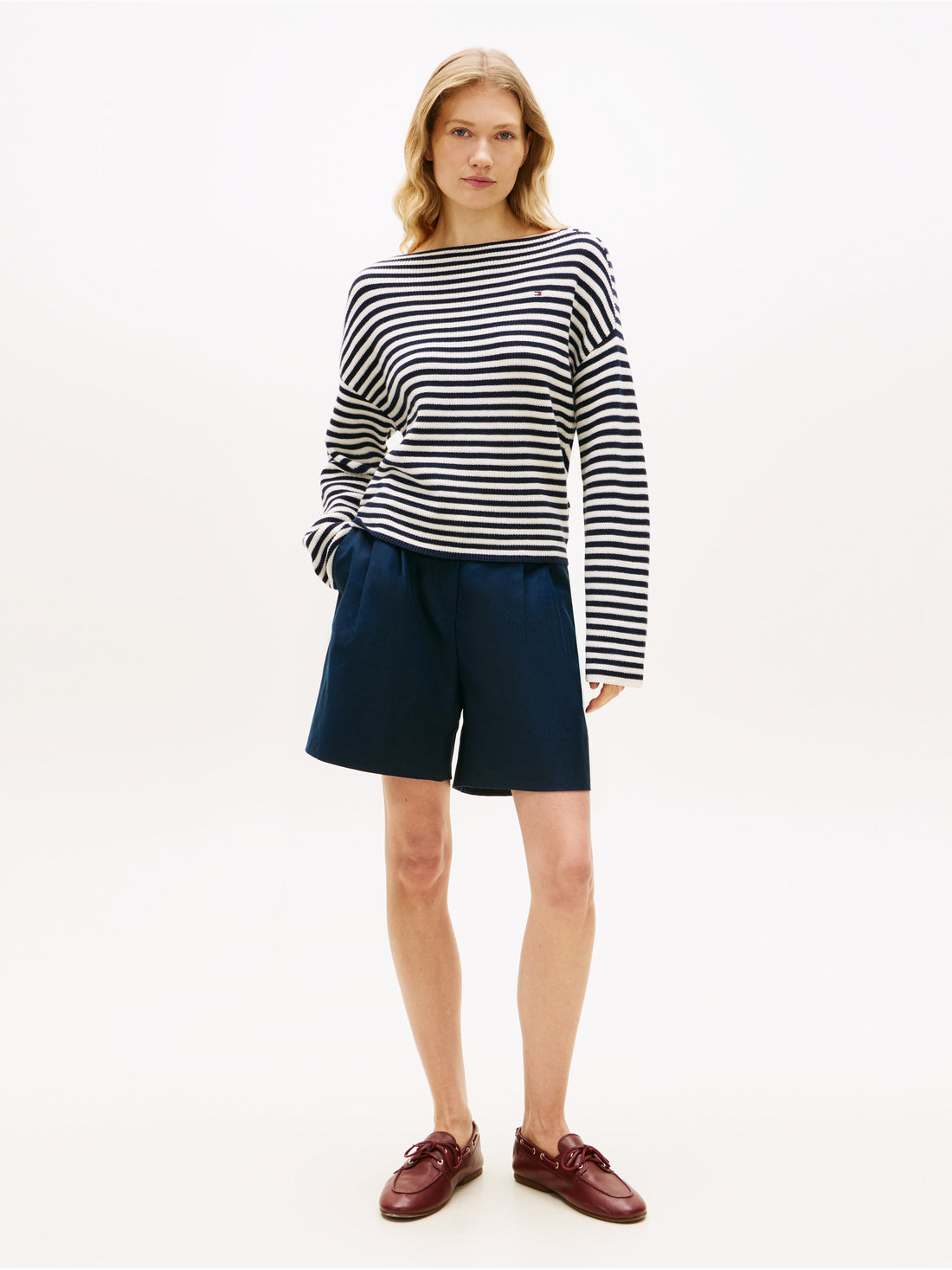 TOMMY HILFIGER Sportswear Division Damen T-Shirt Oversized Baumwolle