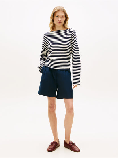 TOMMY HILFIGER Sportswear Division Damen T-Shirt Oversized Baumwolle