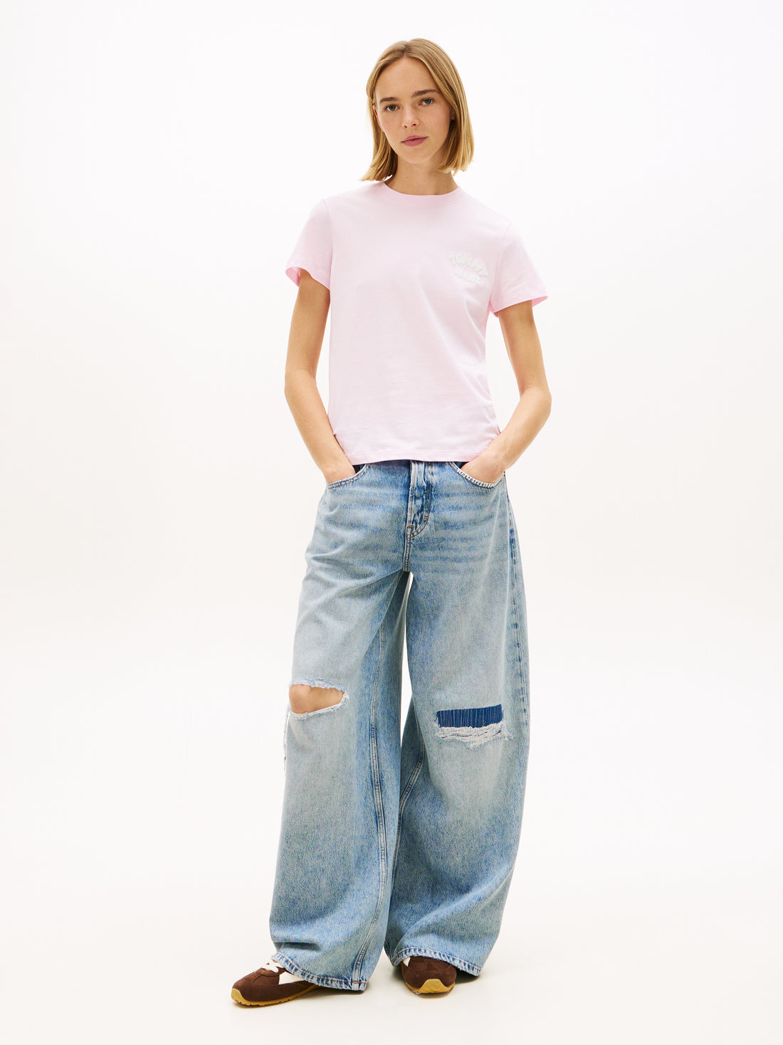 TOMMY HILFIGER Sportswear Division Damen T-Shirt Baumwolle