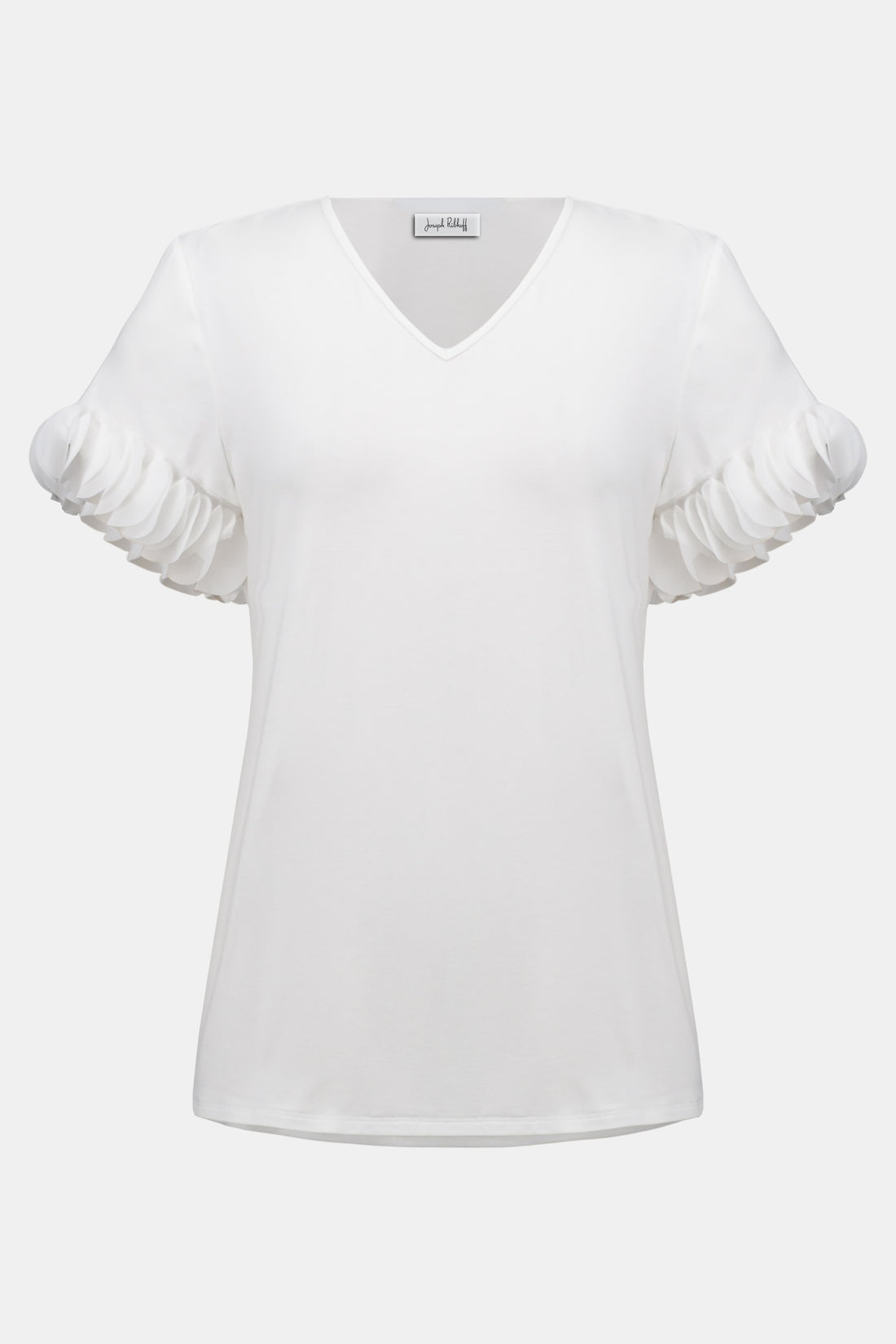Joseph Ribkoff Jersey-Oberteil Damen V-Ausschnitt Laser-Cut