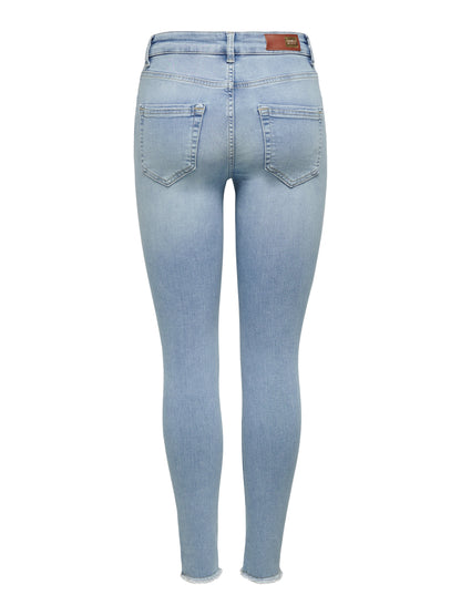 ONLY Skinny Fit Jeans Damen Knöchellang Mittlere Taille