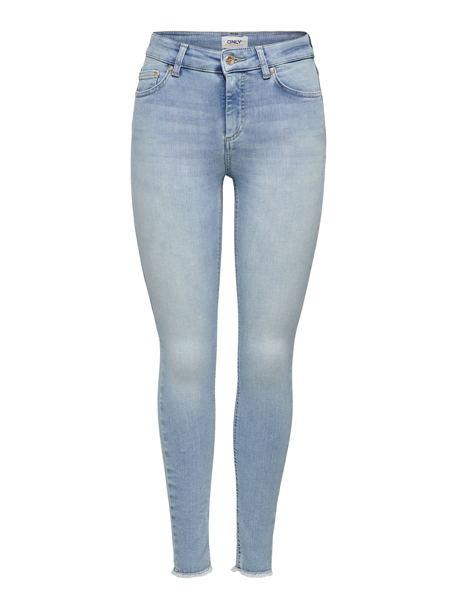 ONLY Skinny Fit Jeans Damen Knöchellang Mittlere Taille