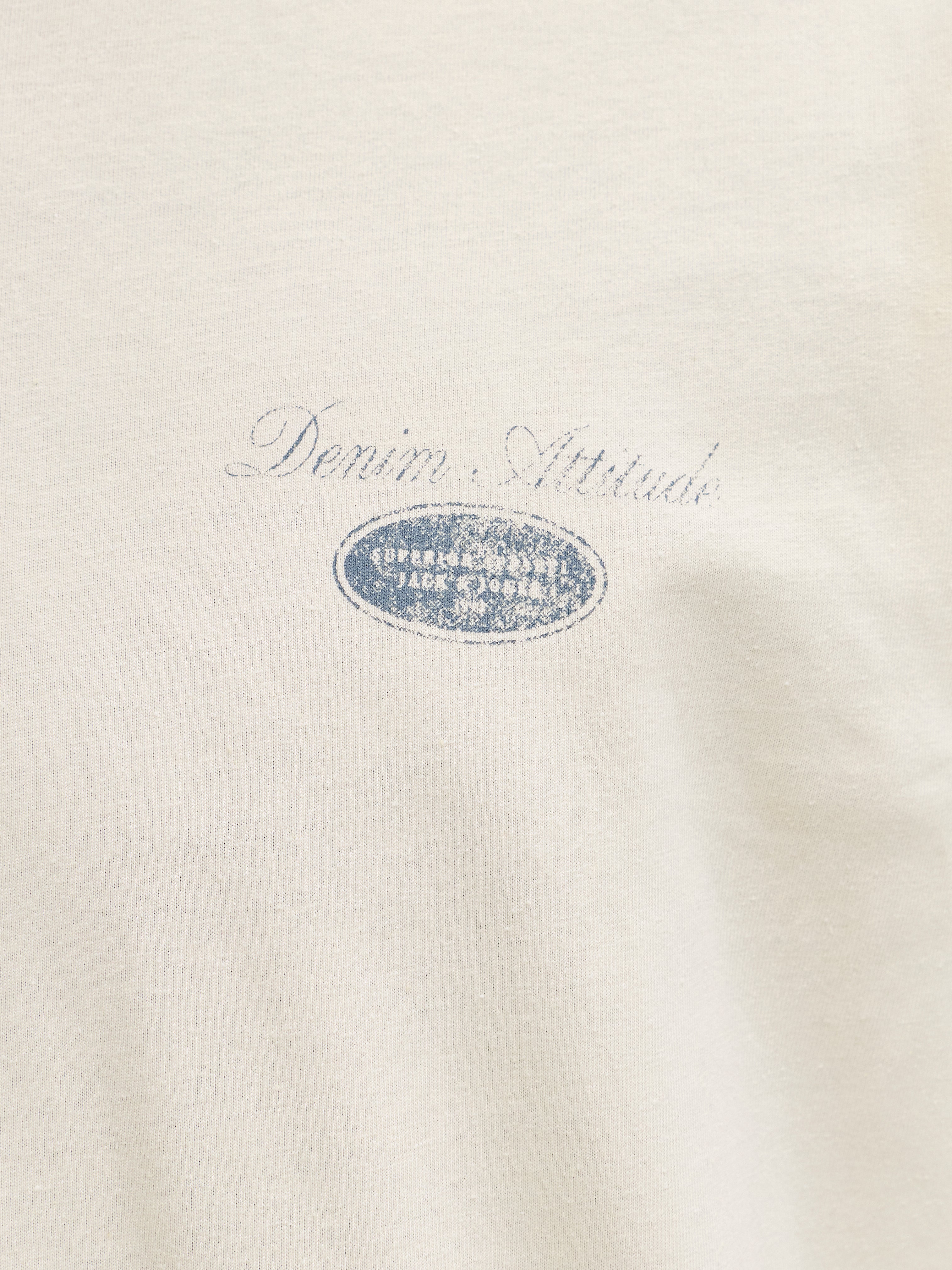 Jack &amp; Jones T-Shirt Erwachsene Rundhalsausschnitt Kurzarm Eingesetzte Ärmel Aufdruck Baumwolle