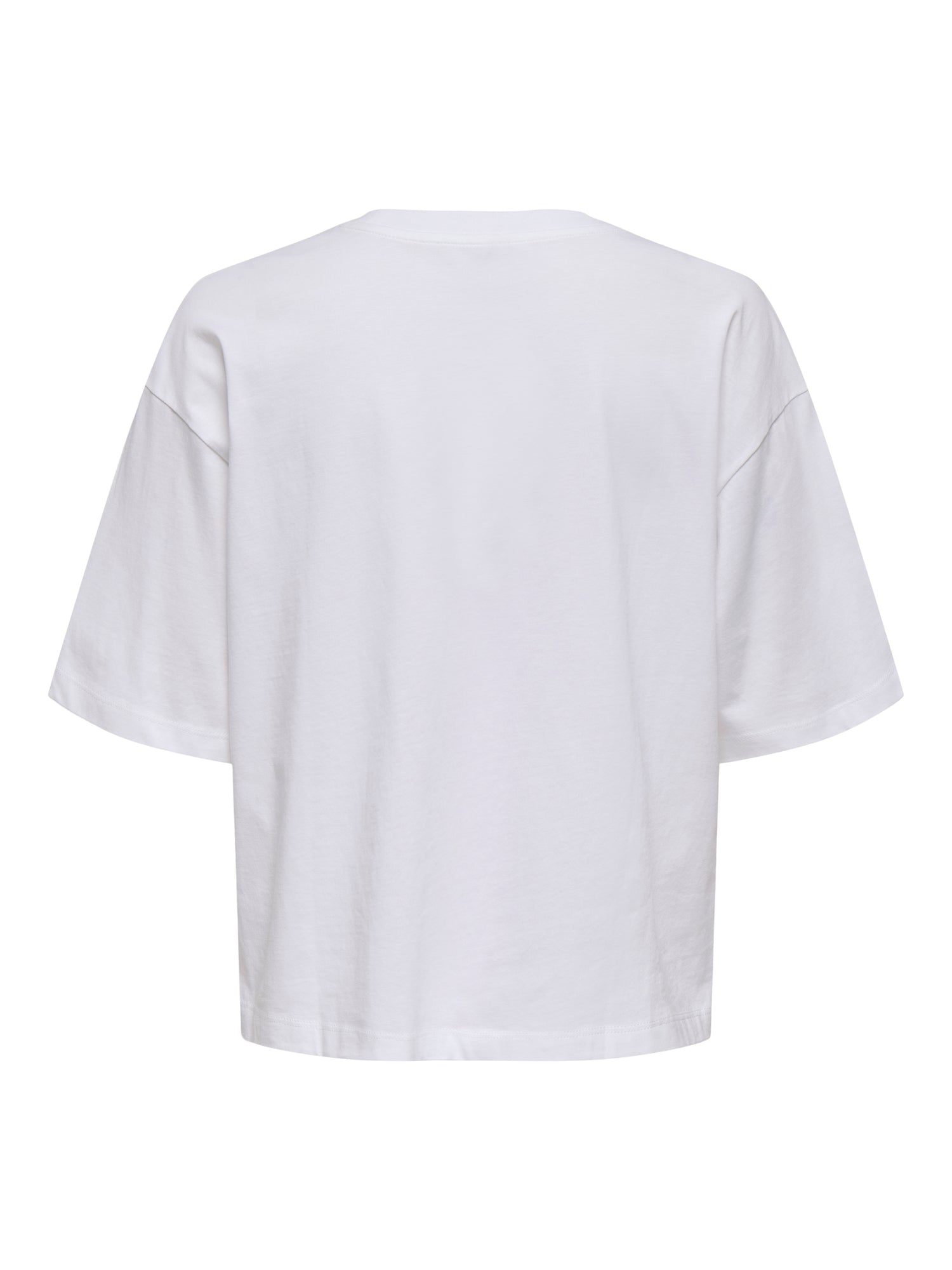 ONLY Basic Teenager T-Shirt Rundhals Kurzarm Extra lang Normal geschnitten Baumwolle