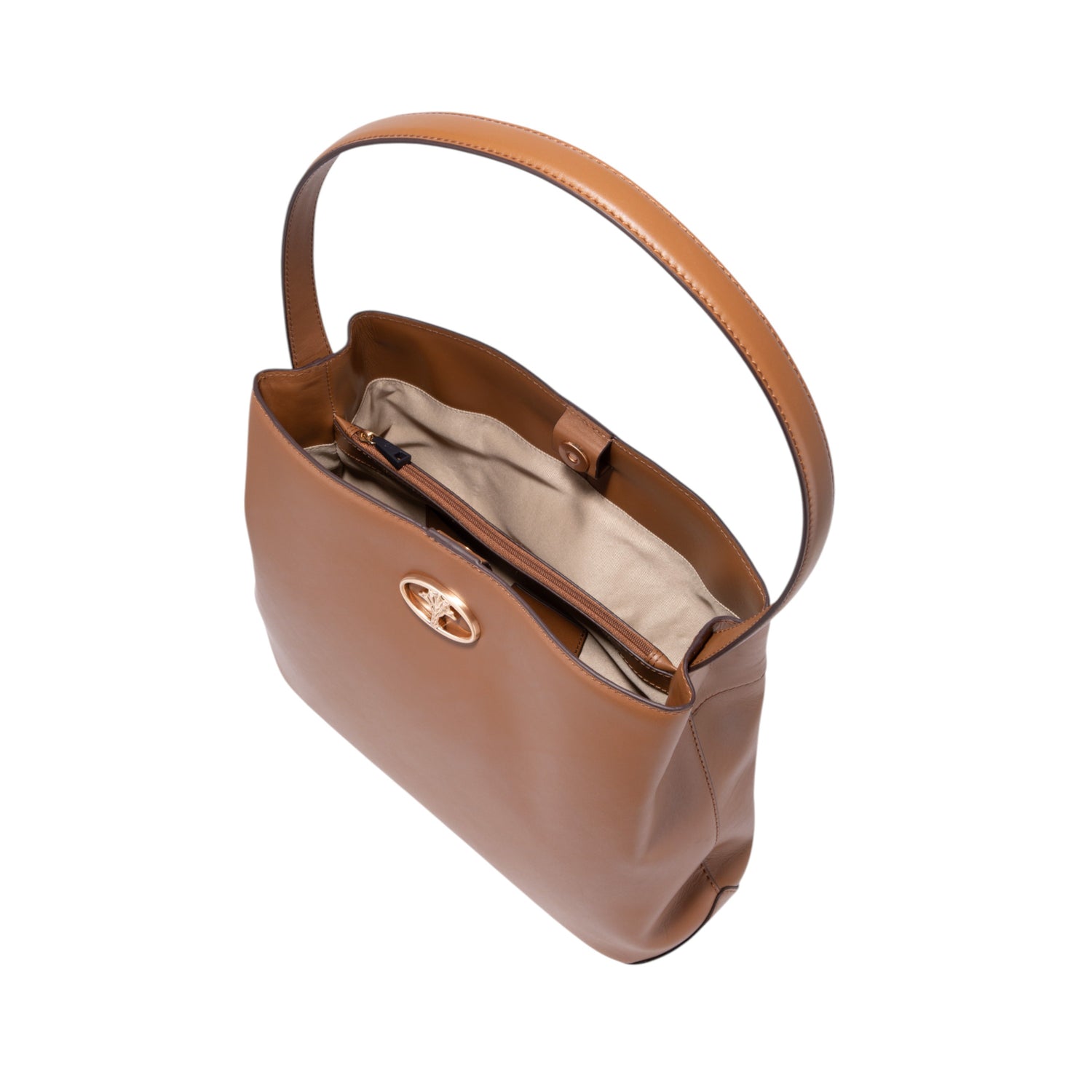 M?ller Damen Handtasche mit Nieten und Branding