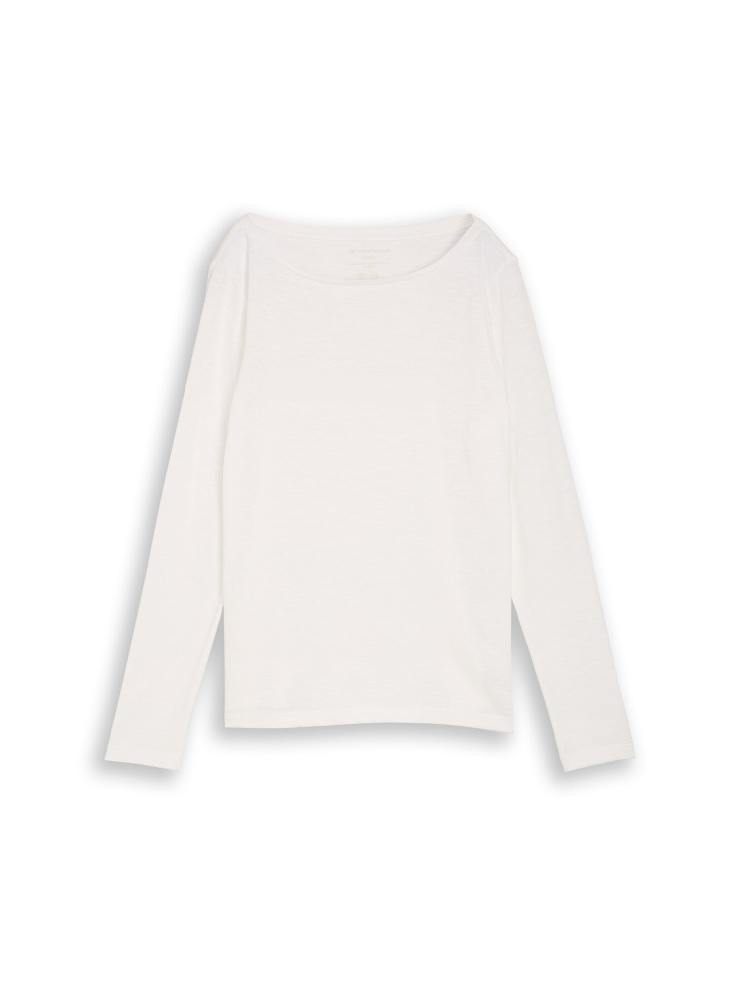 Tom Tailor Denim Unisex Basic Longsleeve U-Boot-Ausschnitt aus Baumwolle