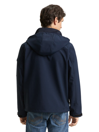 TOM TAILOR Softshell Jacke Herren Kapuze Outdoor Jacke Wasserabweisend