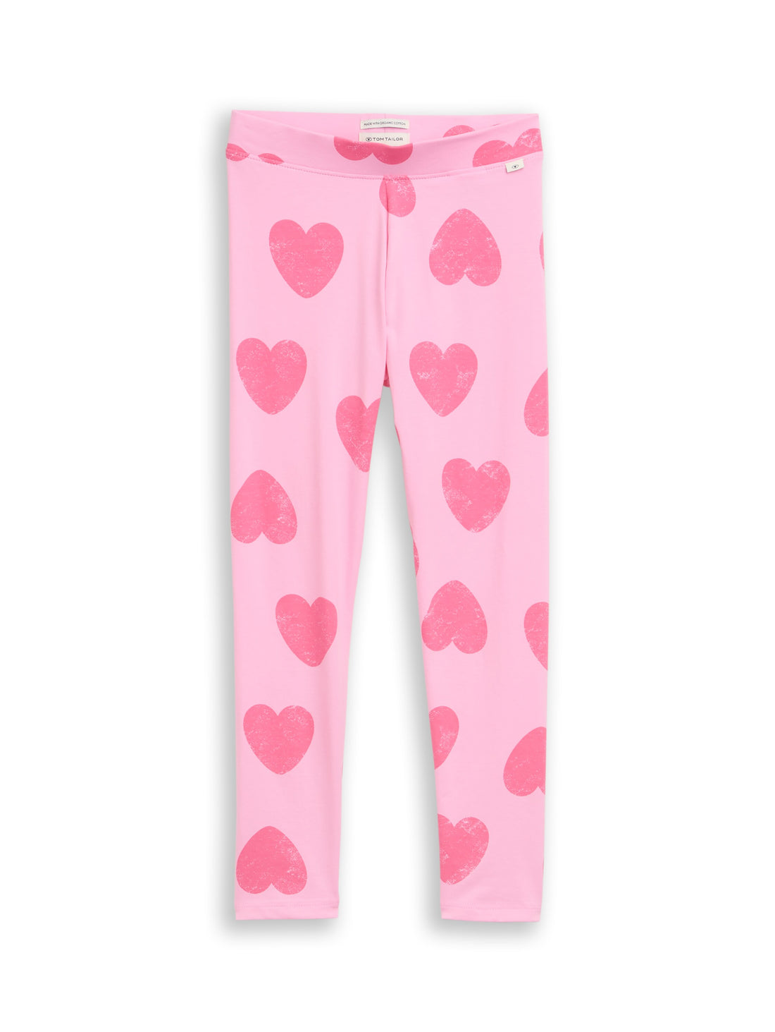 TOM TAILOR Gemusterte Kinder Leggings Herz-Motiv Stretch Baumwolle