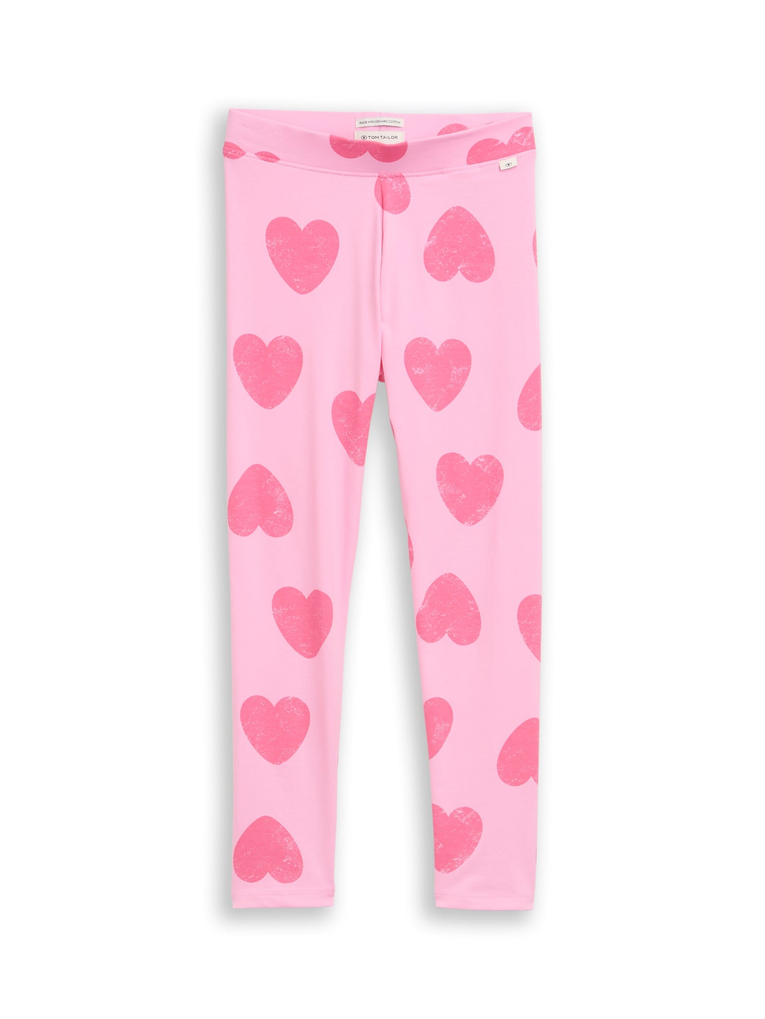 TOM TAILOR Gemusterte Kinder Leggings Herz-Motiv Stretch Baumwolle