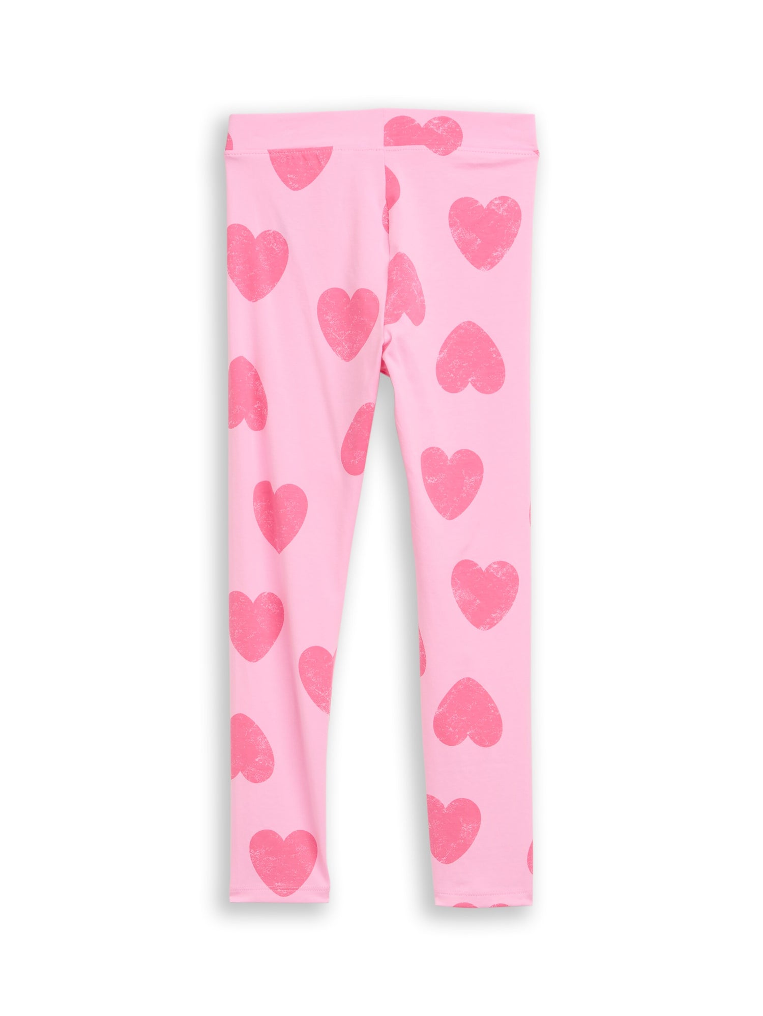 TOM TAILOR Gemusterte Kinder Leggings Herz-Motiv Stretch Baumwolle