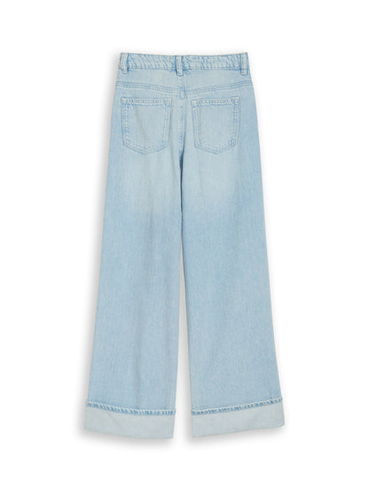 TOM TAILOR High Waist Kinder Jeanshose mit umgeschlagenem Hosenbein