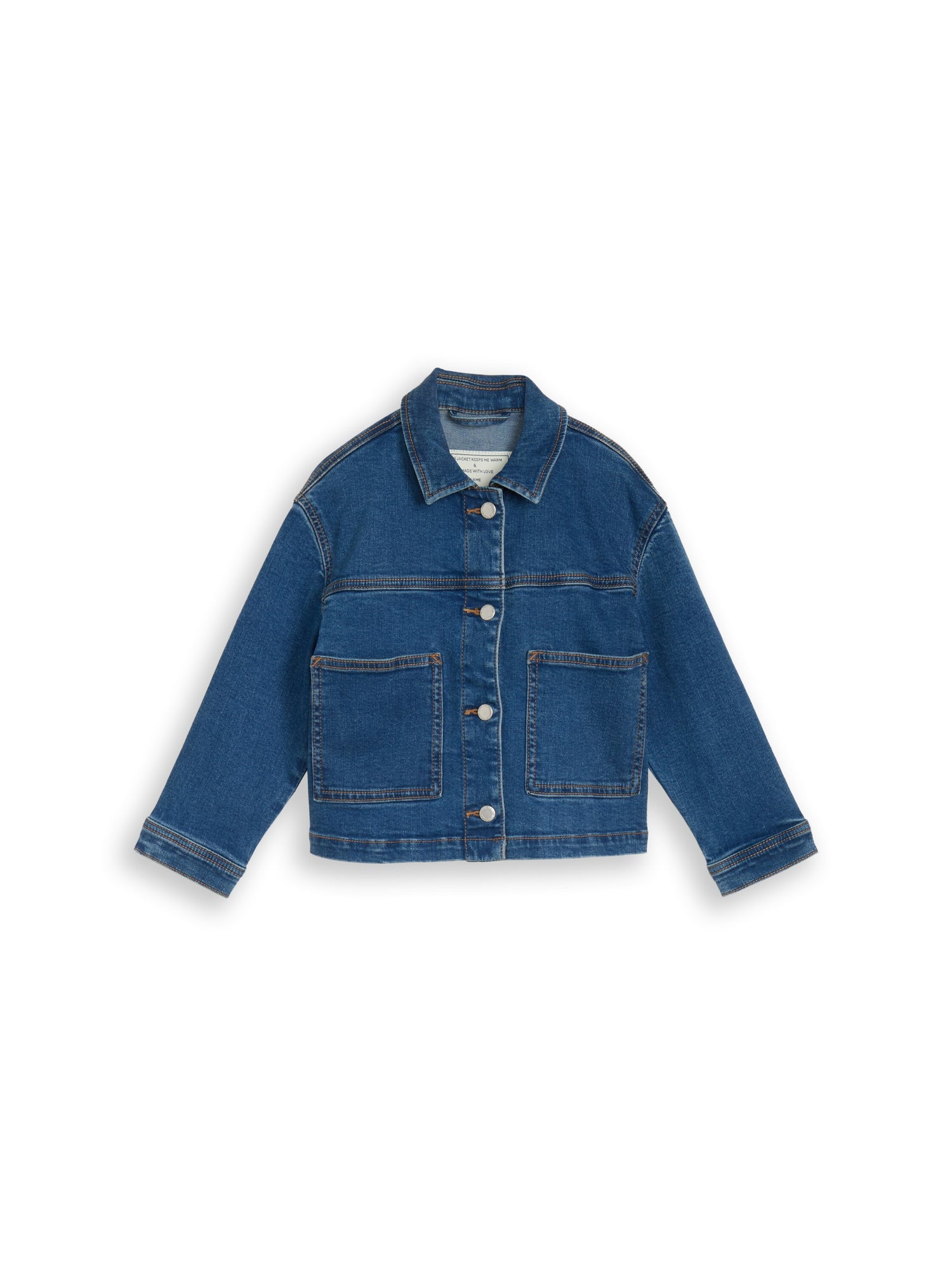 TOM TAILOR Jeansjacke Kinder Offene Fronttaschen Baumwolle Stretch