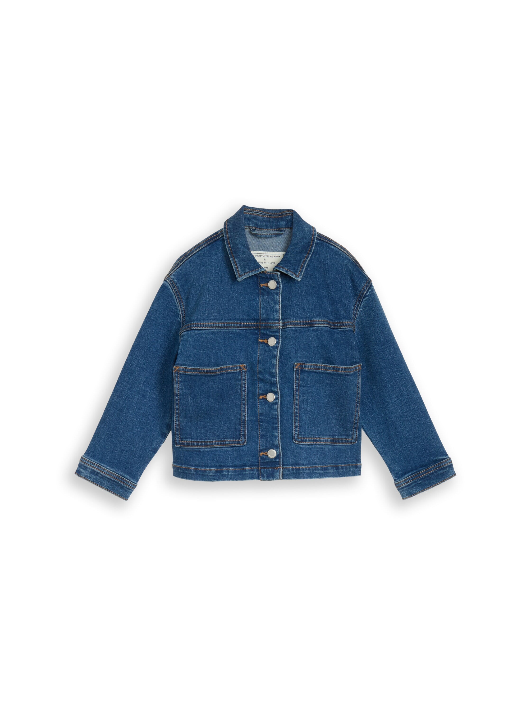 TOM TAILOR Jeansjacke Kinder Offene Fronttaschen Baumwolle Stretch