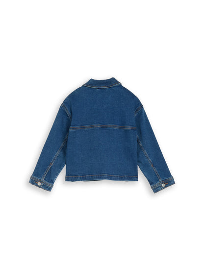 TOM TAILOR Jeansjacke Kinder Offene Fronttaschen Baumwolle Stretch