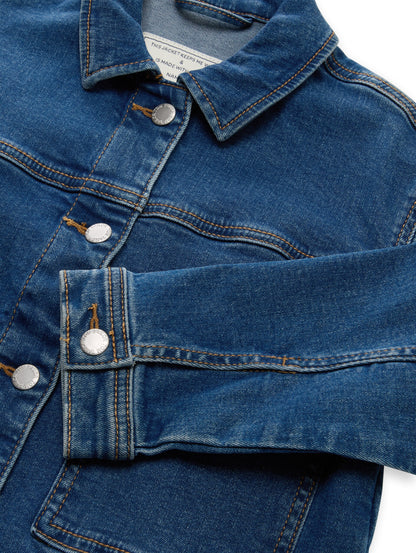 TOM TAILOR Jeansjacke Kinder Offene Fronttaschen Baumwolle Stretch