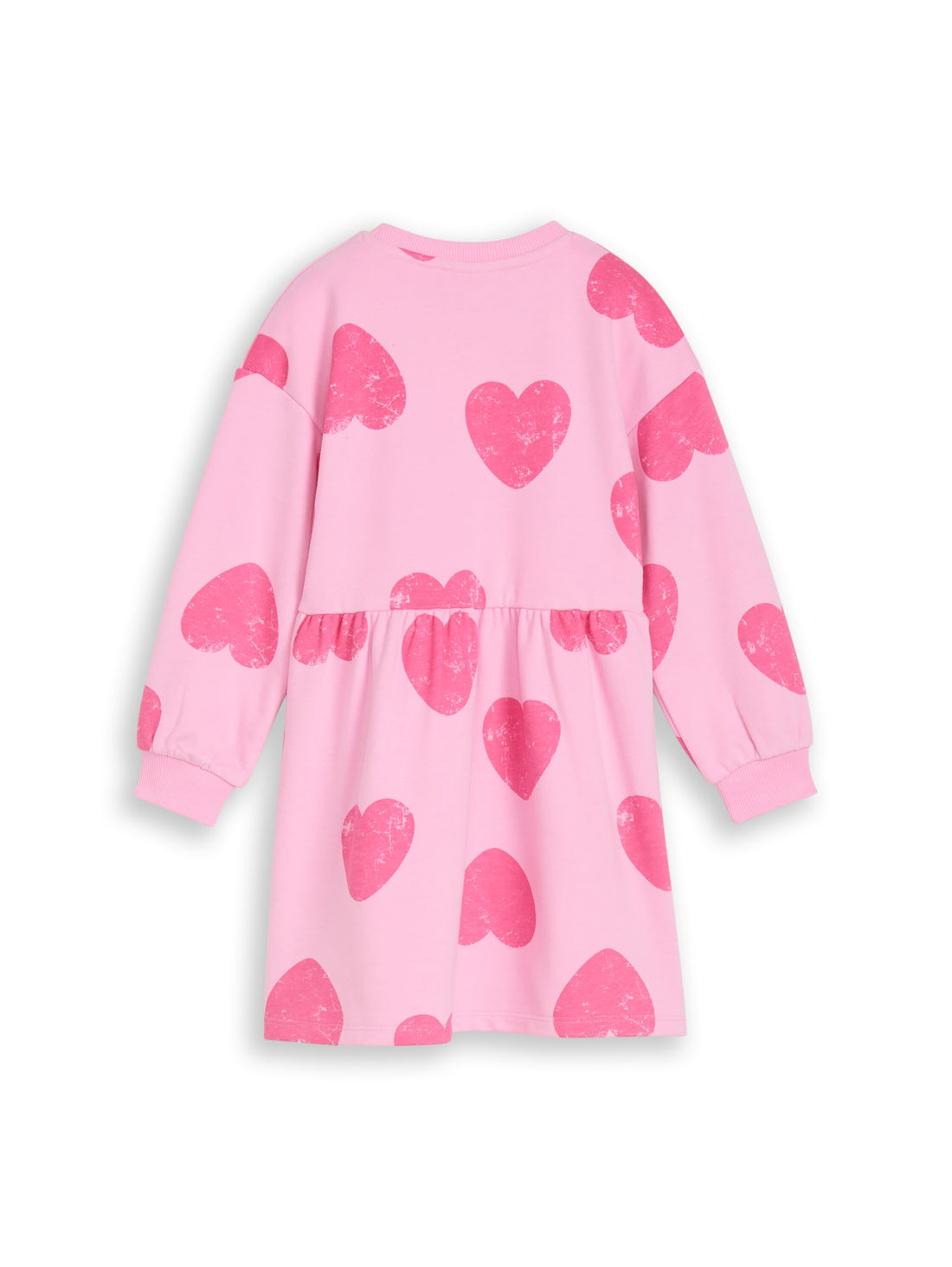 TOM TAILOR Kurzes Sweatshirtkleid Kinder Herz-Motiv Elastic