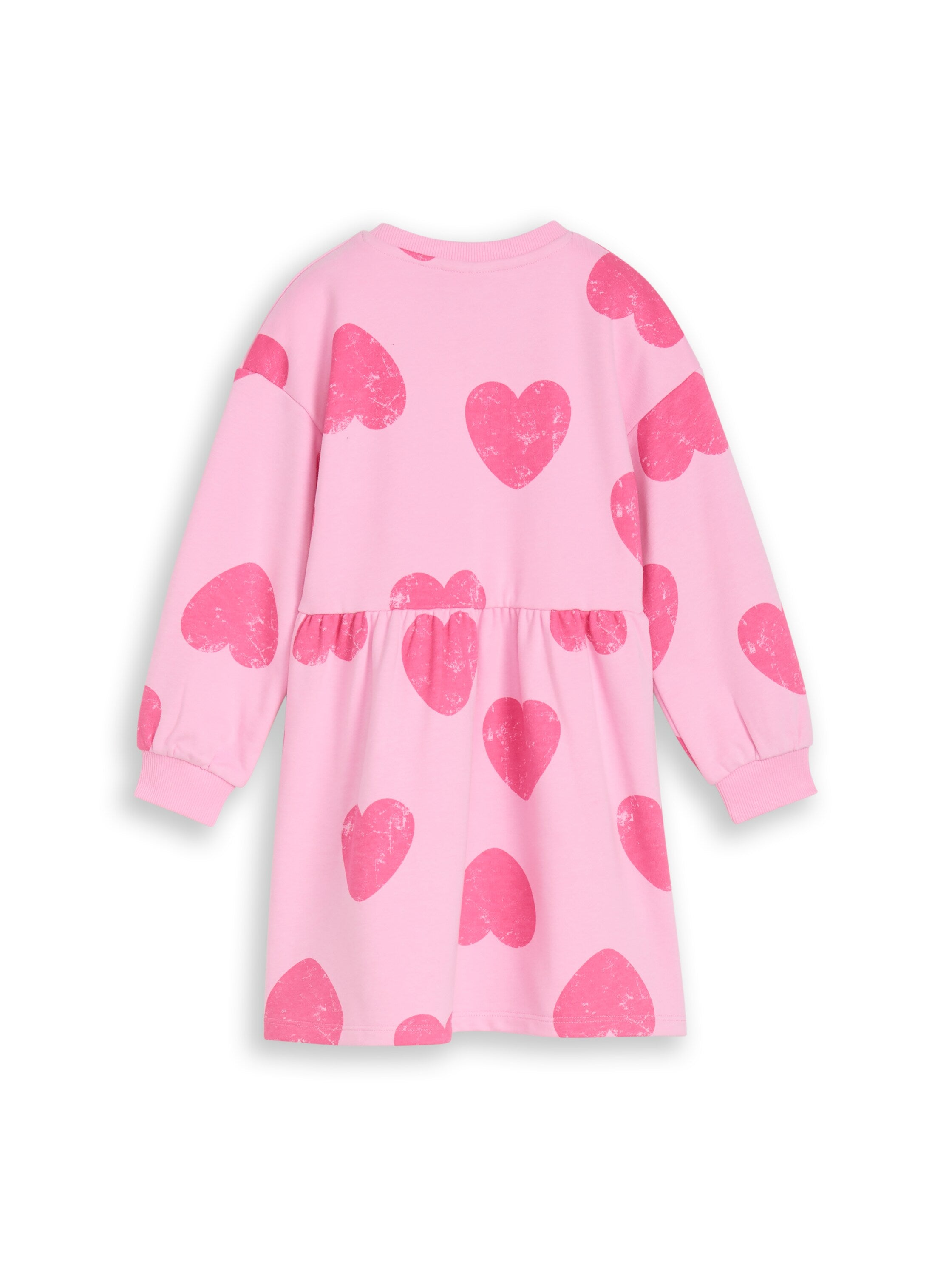 TOM TAILOR Kurzes Sweatshirtkleid Kinder Herz-Motiv Elastic