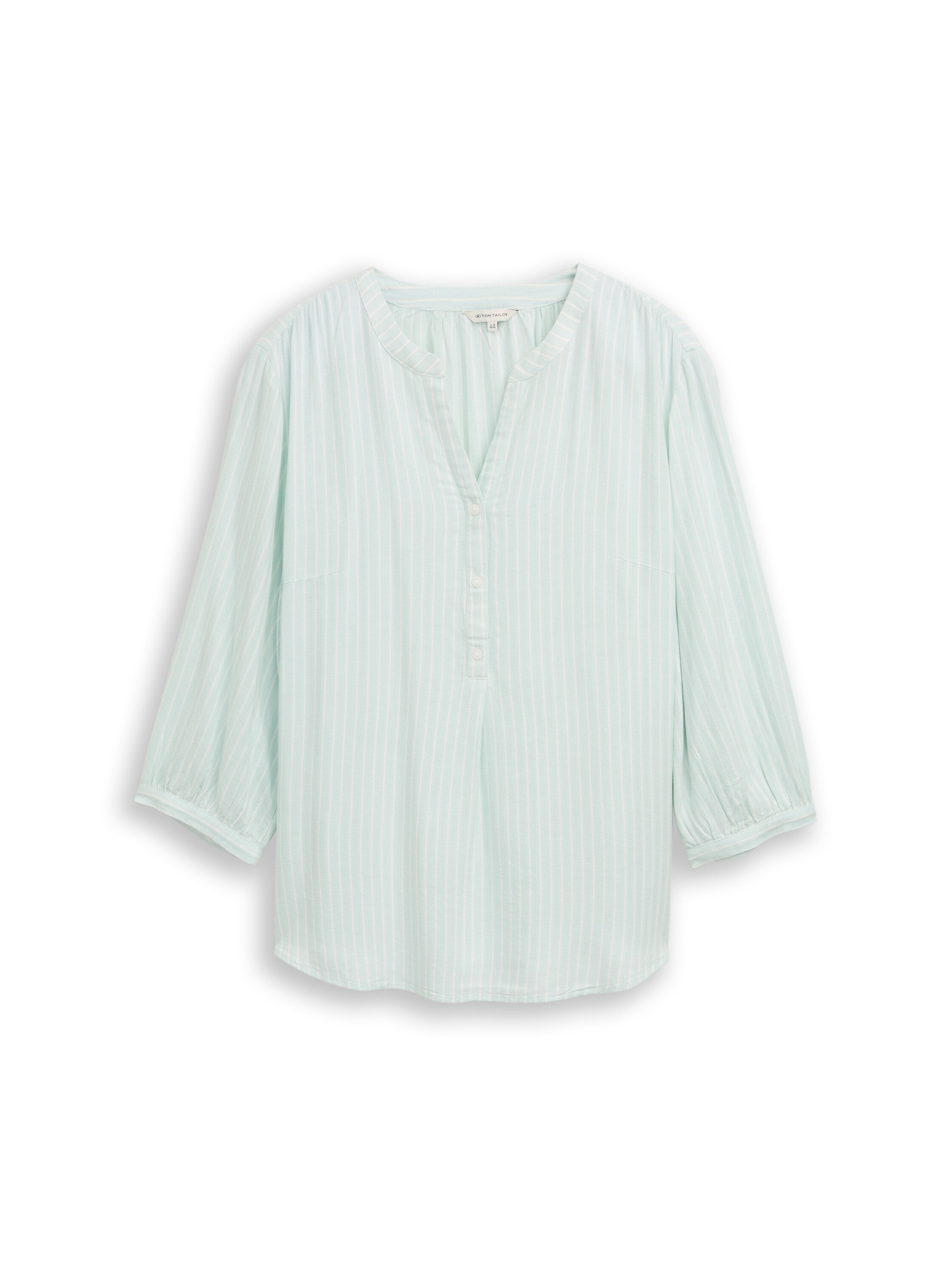 Tom Tailor Damen Bluse 3/4-Arm Raffungen Viskose