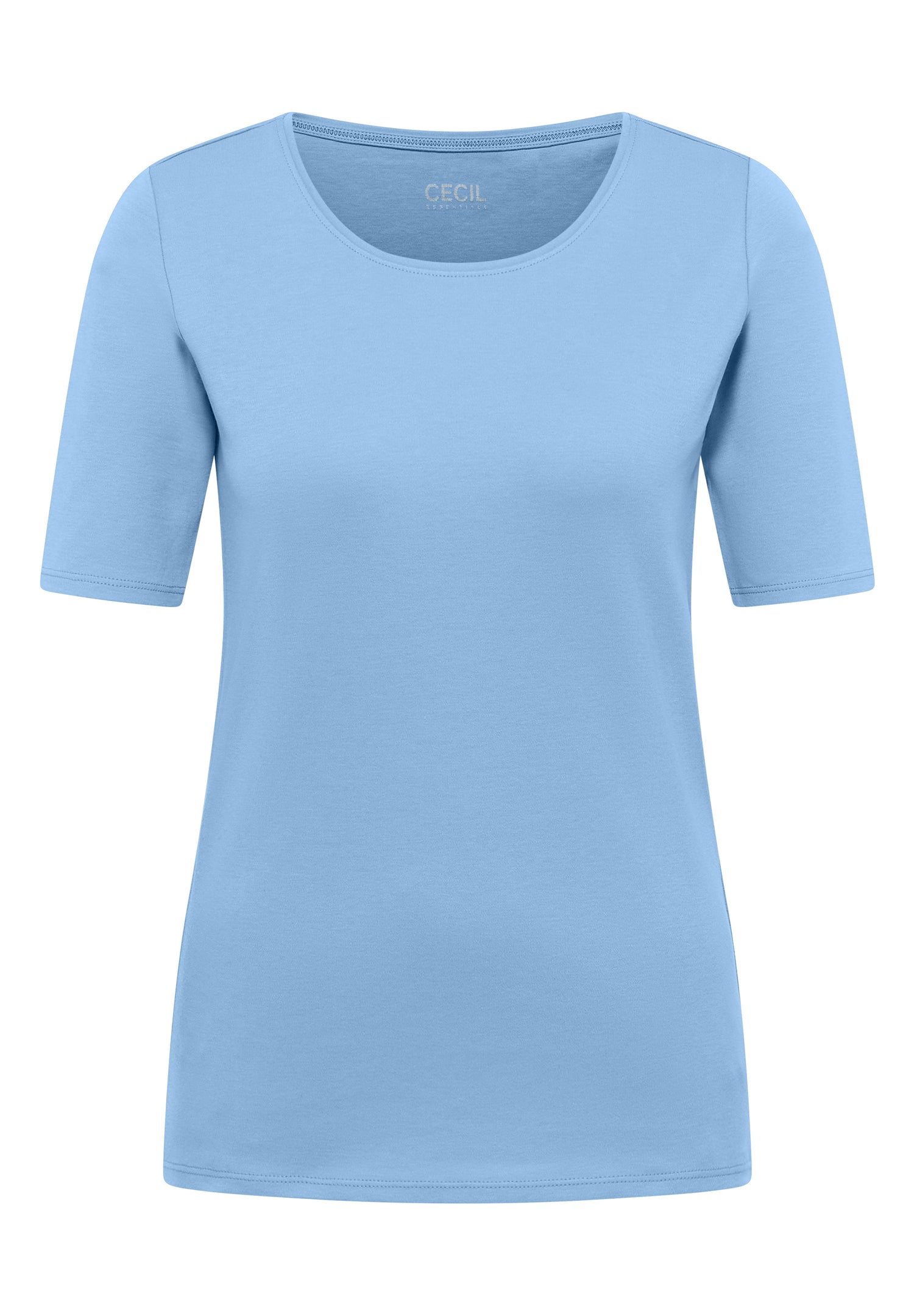CECIL Damen T-Shirt Lena Rundhalsausschnitt 100% Baumwolle