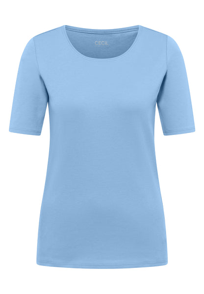 CECIL Damen T-Shirt Lena Rundhalsausschnitt 100% Baumwolle