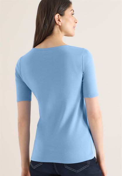 CECIL Damen T-Shirt Lena Rundhalsausschnitt 100% Baumwolle