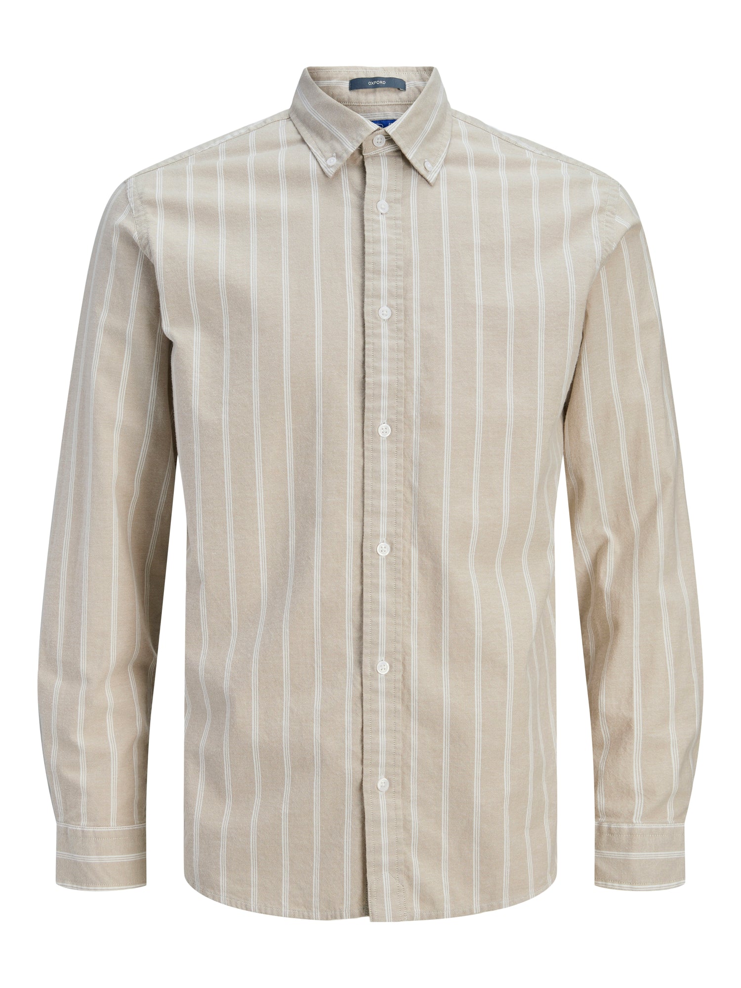 Jack &amp; Jones Zeitloses Herren Hemd Button-Down Langarm Normal geschnitten 100 % Baumwolle