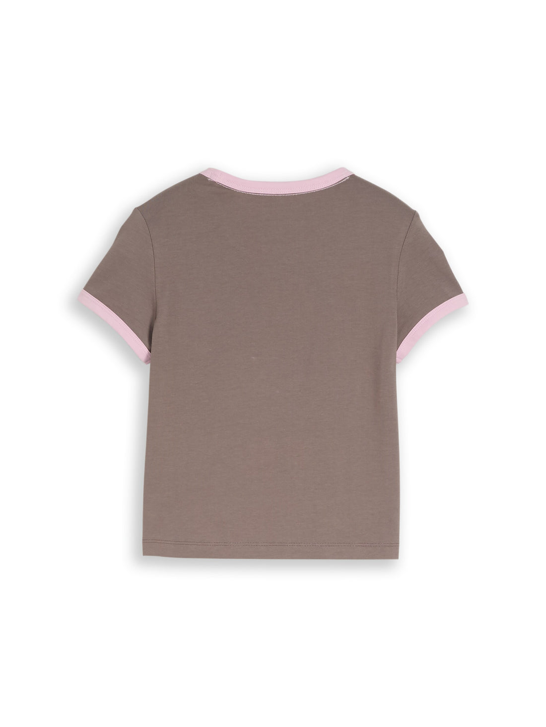 Tom Tailor Mädchen Cropped T-Shirt Herzprint Saumenden Baumwolle