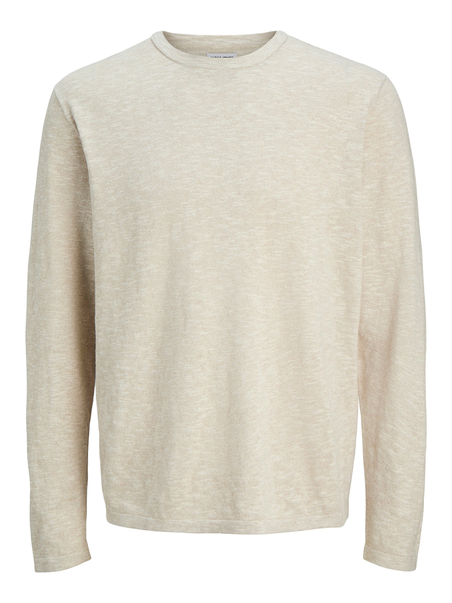 Jack &amp; Jones Strickpullover Herren Langarm Normal geschnitten Baumwolle Leinen