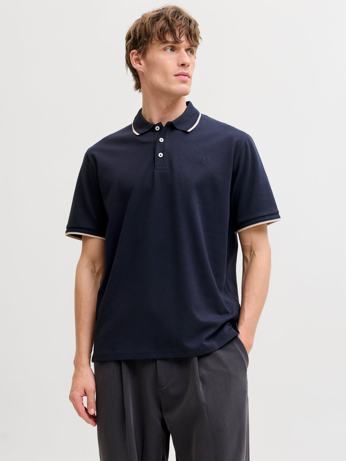 Jack &amp; Jones Klassisches Herren Polo Shirt Normal geschnitten