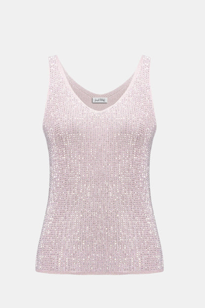Joseph Ribkoff Brillantes Stricktop Damen V-Ausschnitt Strasssteine