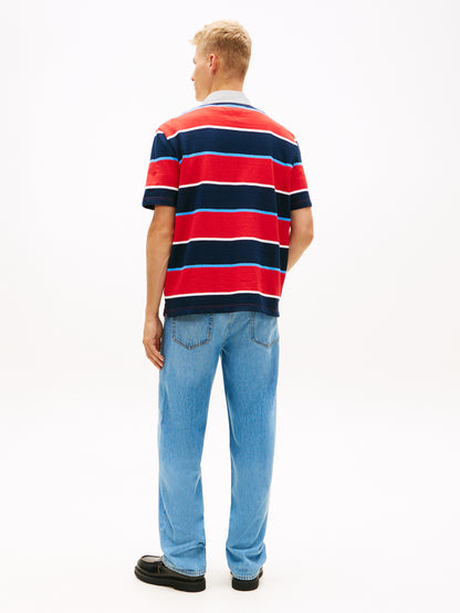 TOMMY HILFIGER Sportswear Division Herren T-Shirt Stripe Rapid Red Stripe