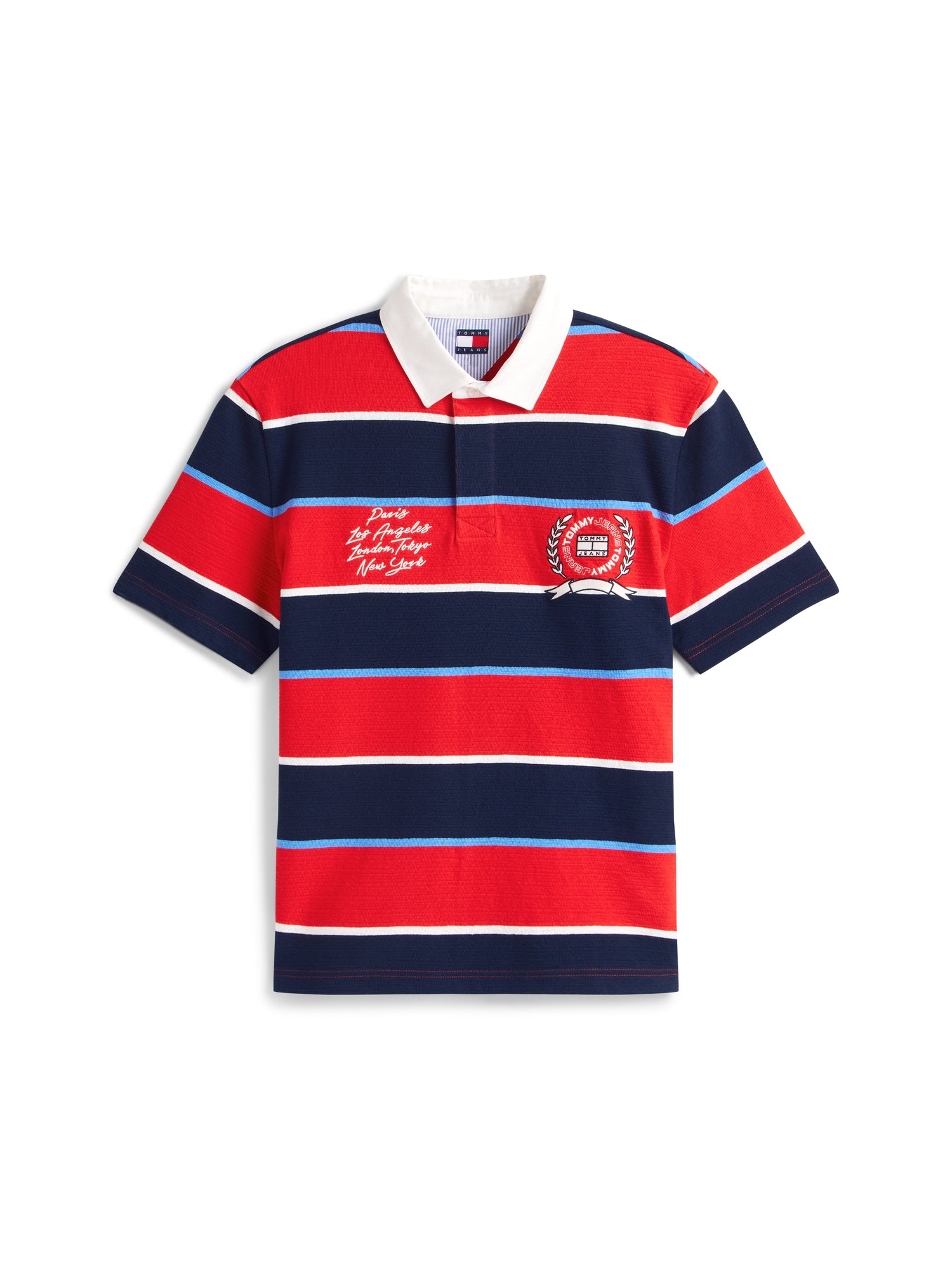 TOMMY HILFIGER Sportswear Division Herren T-Shirt Stripe Rapid Red Stripe