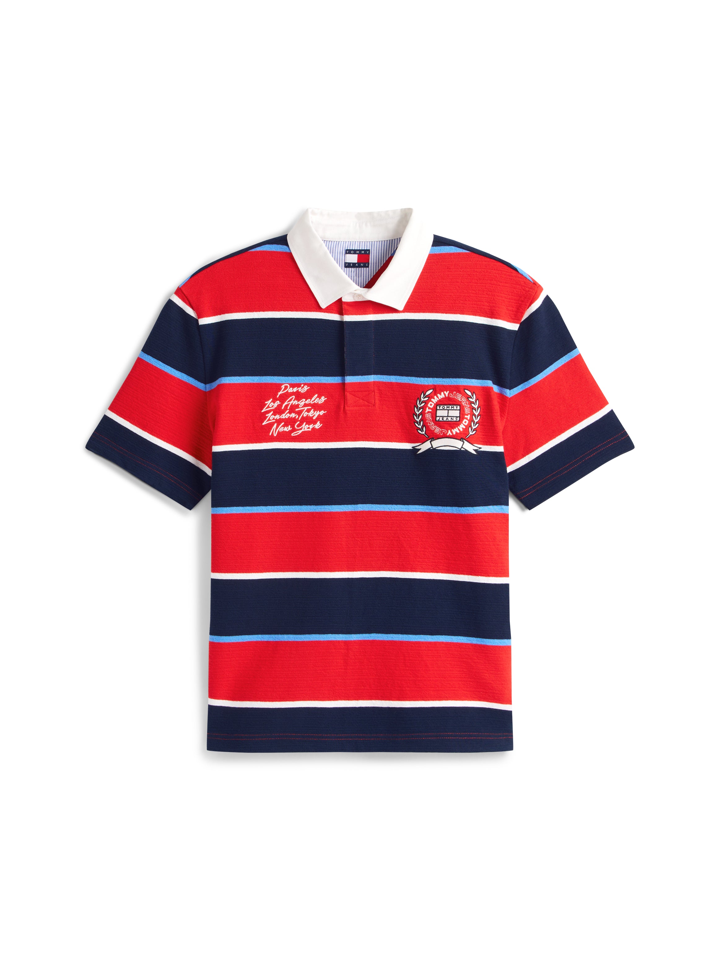 TOMMY HILFIGER Sportswear Division Herren T-Shirt Stripe Rapid Red Stripe