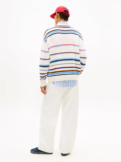TOMMY HILFIGER - Erwachsene T-Shirt - Ancient White Multi