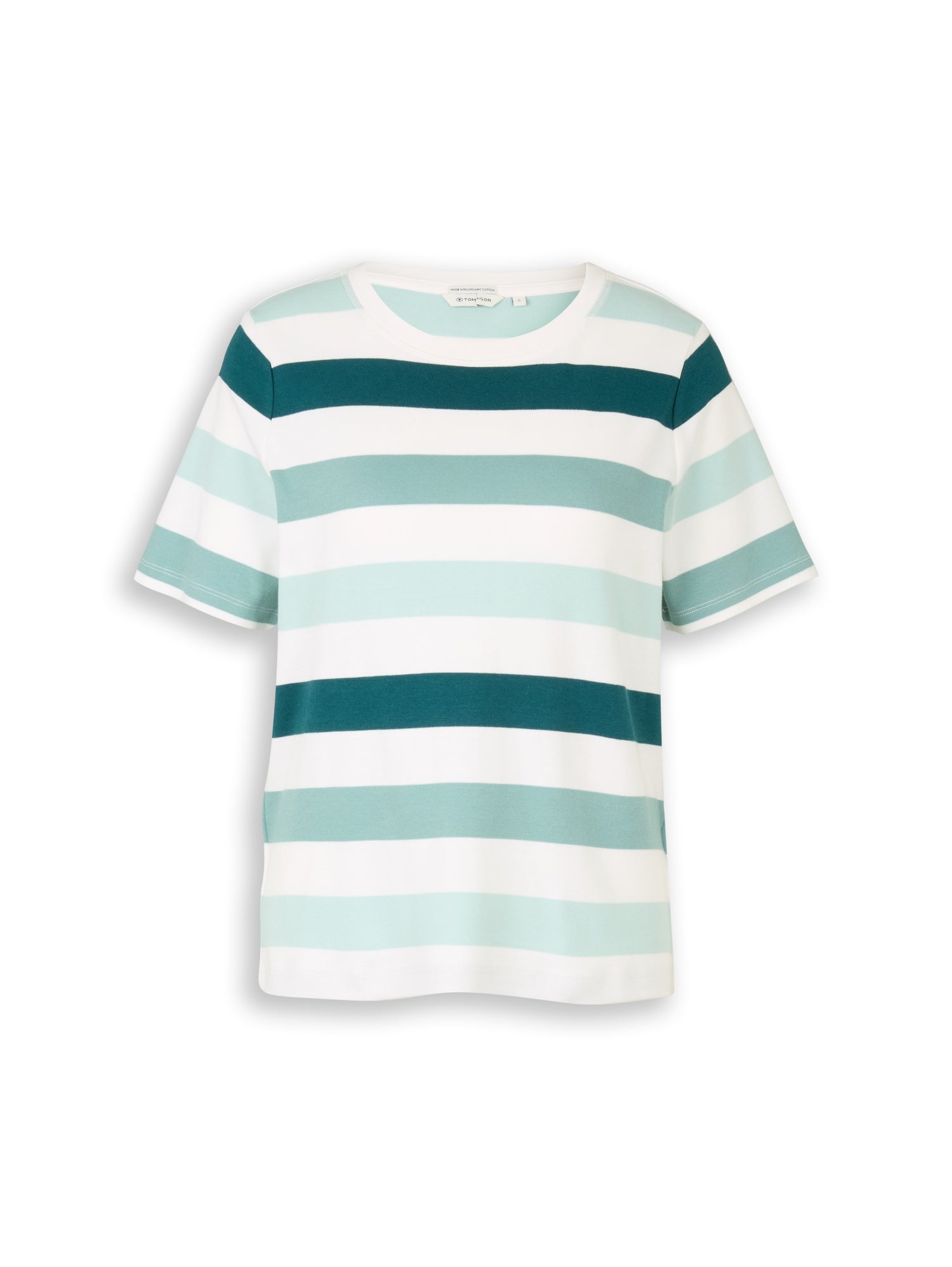 Tom Tailor Denim Female T-Shirt Halbarm Rundhalsausschnitt Baumwolle