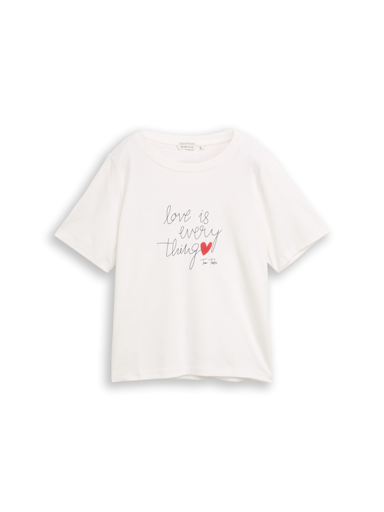 Tom Tailor Denim Female T-Shirt Halbarm Rundhalsausschnitt Baumwolle